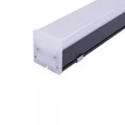 ULO-N10A-20W/4000K/L60 IP40 BLACK Светильник линейный светодиодный подвесной. Прямой, 60см. Белый свет (4000K). 2000Лм. Алюминий