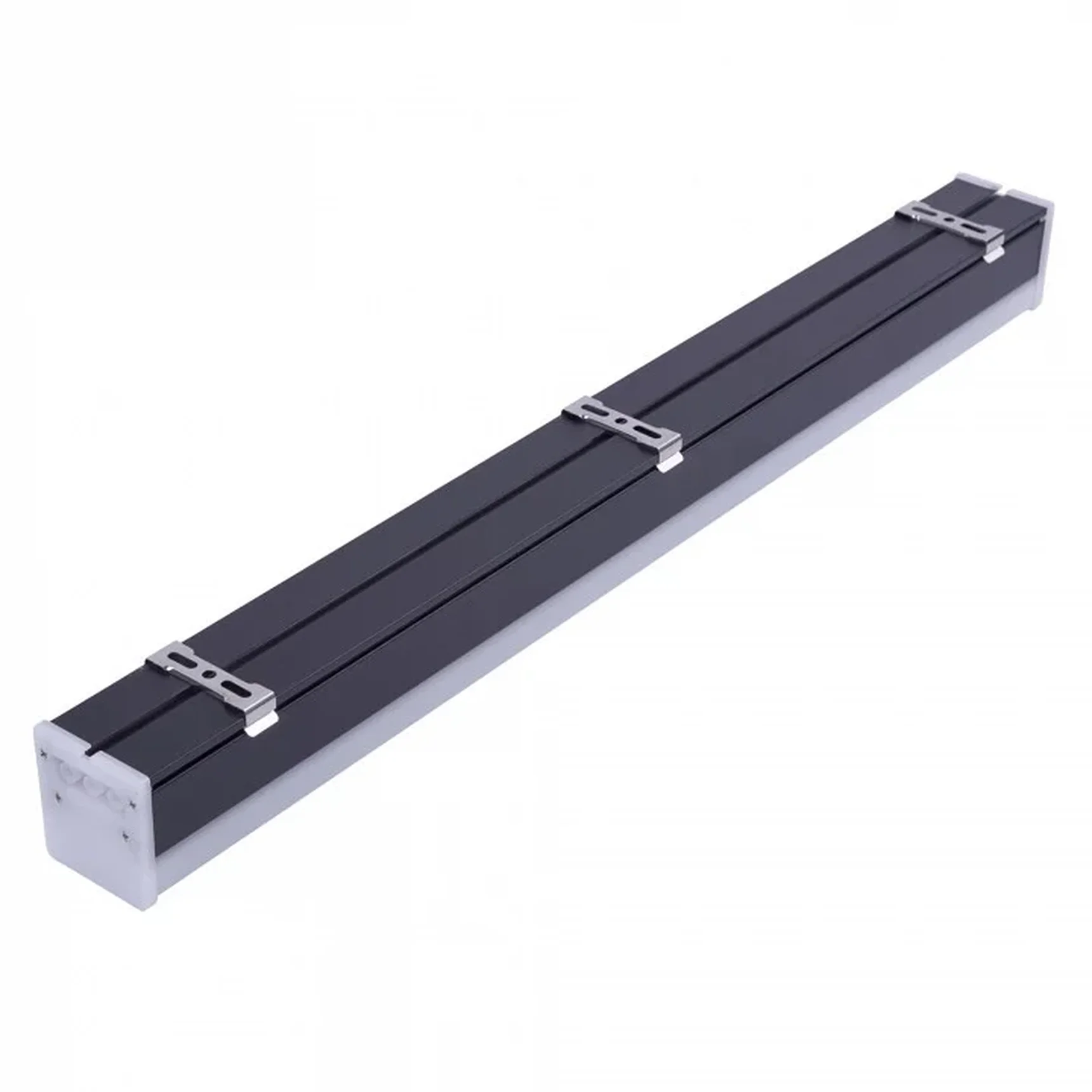 ULO-N10A-20W/6500K/L60 IP40 BLACK Светильник линейный светодиодный подвесной. Прямой, 60см. Белый свет (6500K). 2000Лм. Алюминий