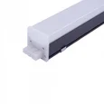 ULO-N10A-20W/6500K/L60 IP40 BLACK Светильник линейный светодиодный подвесной. Прямой, 60см. Белый свет (6500K). 2000Лм. Алюминий