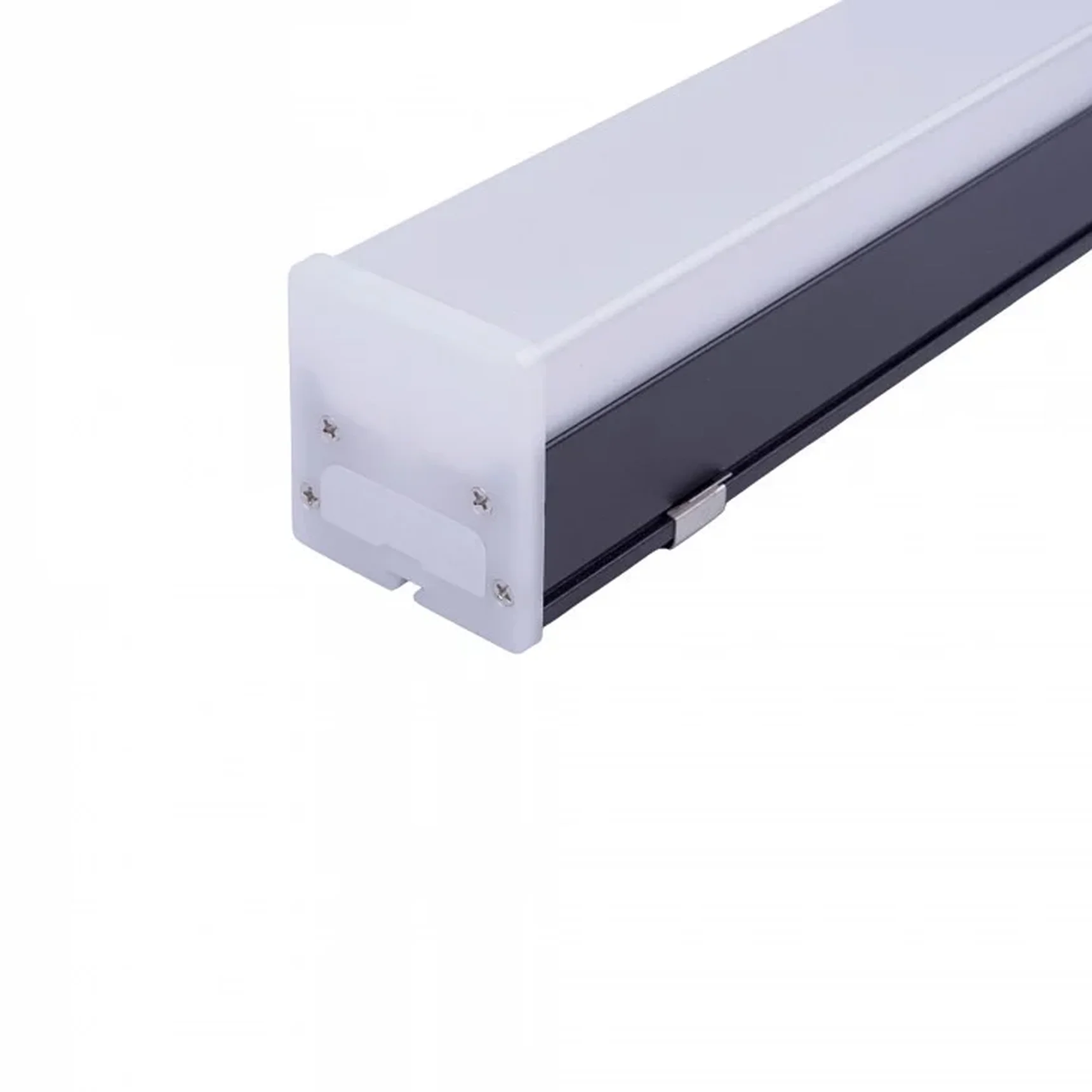 ULO-N10A-20W/6500K/L60 IP40 BLACK Светильник линейный светодиодный подвесной. Прямой, 60см. Белый свет (6500K). 2000Лм. Алюминий