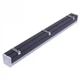 ULO-N10A-40W/4000K/L120 IP40 BLACK Светильник линейный светодиодный подвесной. Прямой, 120см. Белый свет (4000K). 4000Лм. Алюминий