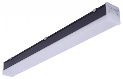 ULO-N10A-40W/4000K/L120 IP40 BLACK Светильник линейный светодиодный подвесной. Прямой, 120см. Белый свет (4000K). 4000Лм. Алюминий