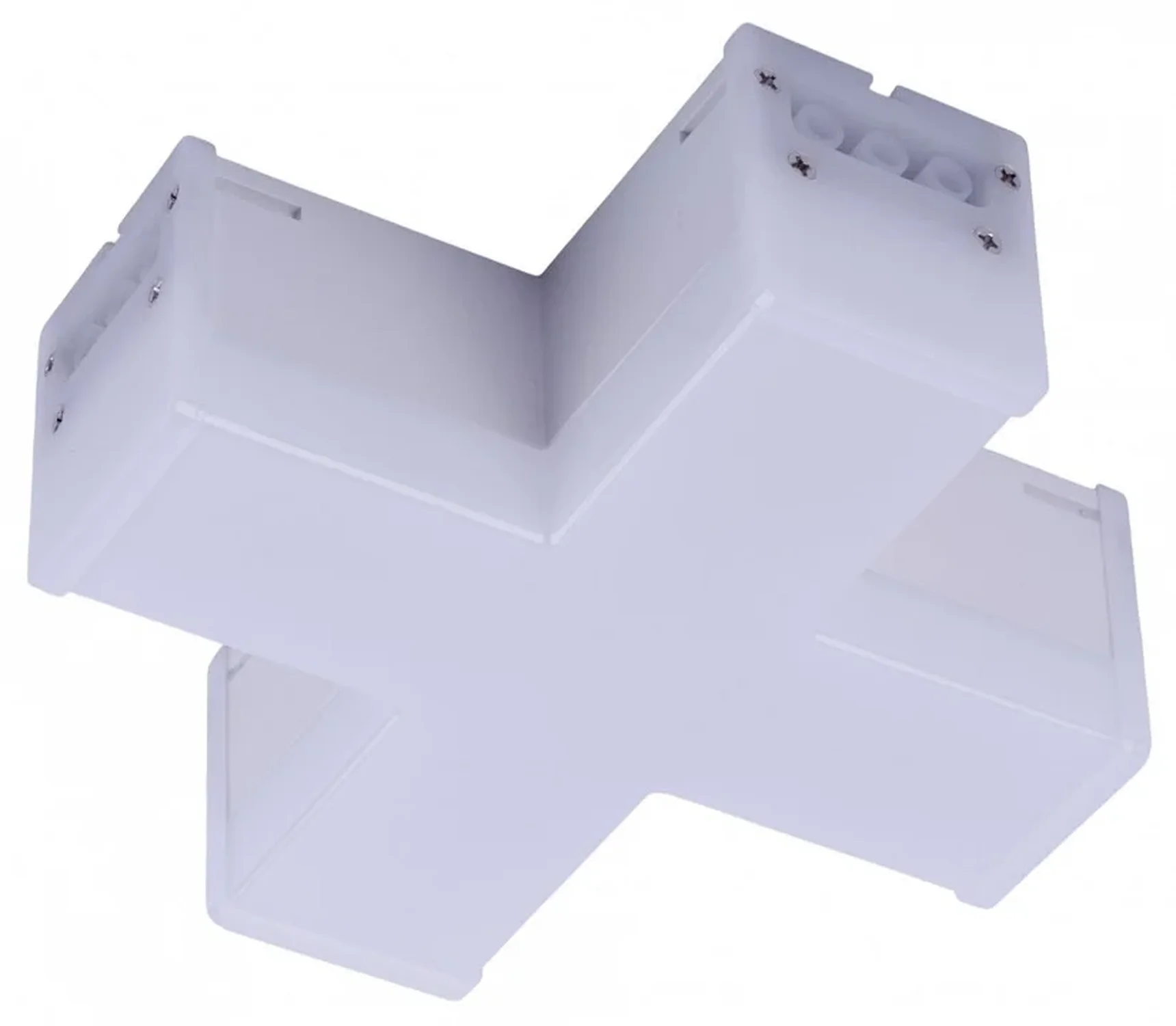 ULO-N11X-12W/6500K IP40 WHITE Светильник светодиодный X-образный. Белый свет (6500K). 2000Лм. Алюминий. Цвет белый