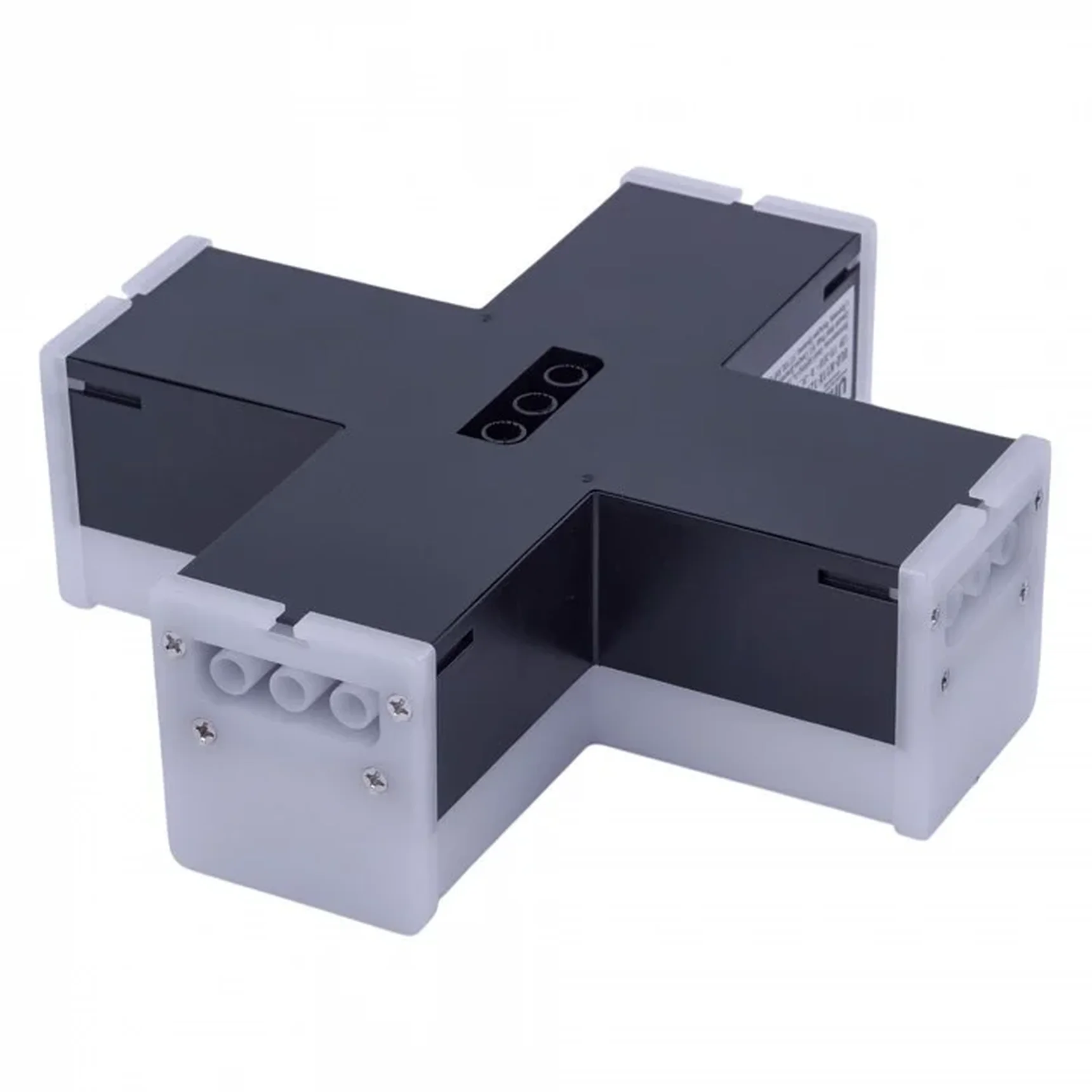 ULO-N11X-12W/4000K IP40 BLACK Светильник светодиодный X-образный. Белый свет (4000K). 1200Лм. Алюминий. Цвет черный