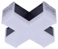ULO-N11X-12W/6500K IP40 BLACK Светильник светодиодный X-образный. Белый свет (6500K). 2000Лм. Алюминий. Цвет черный