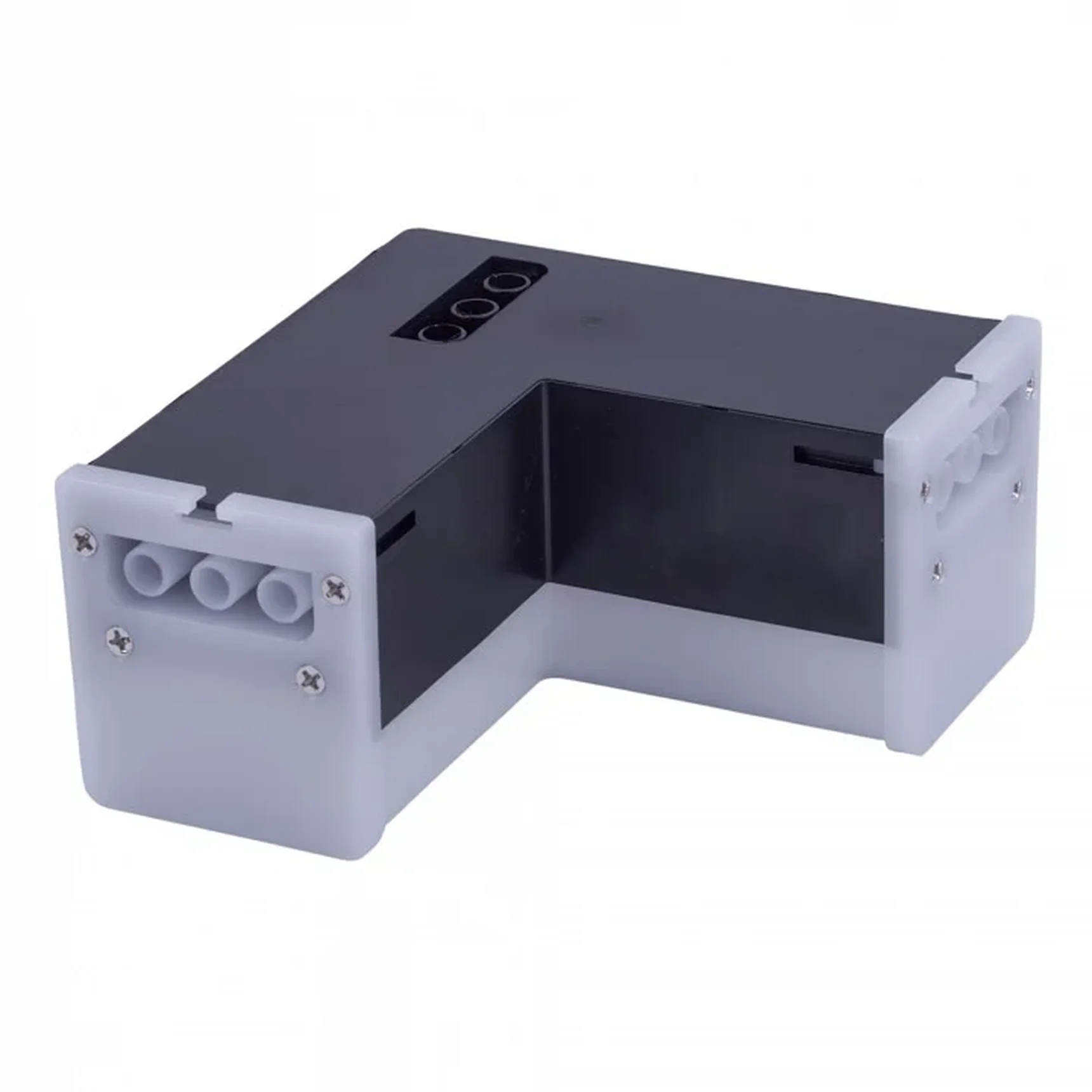 ULO-N11L-8W/6500K/90D IP40 BLACK Светильник светодиодный L-образный. Угол 90 градусов. Белый свет (4000K). 2000Лм. Алюминий
