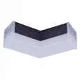 ULO-N11L-8W/6500K/120D IP40 BLACK Светильник светодиодный L-образный. Угол 120 градусов. Белый свет (6500K). 2000Лм. Алюминий