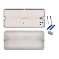 ULW-K25A 6W/4000K IP65 WHITE Светильник светодиодный влагозащищенный. Белый свет (4000K). 660Лм. Размер 220*105*50мм. Корпус белый. ТМ