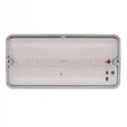 ULW-K25A 6W/4000K IP65 WHITE Светильник светодиодный влагозащищенный. Белый свет (4000K). 660Лм. Размер 220*105*50мм. Корпус белый. ТМ