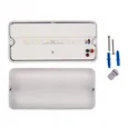ULW-K25B 6W/4000K/EMG IP65 WHITE Светильник светодиодный влагозащищенный с БАП. Белый свет (4000K). 660Лм. Размер 220*105*50мм. Корпус