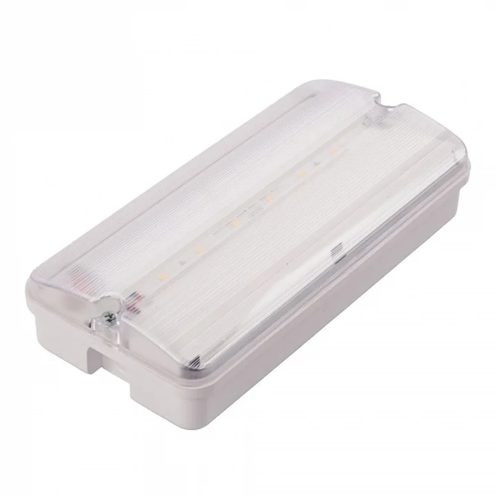 ULW-K25B 6W/4000K/EMG IP65 WHITE Светильник светодиодный влагозащищенный с БАП. Белый свет (4000K). 660Лм. Размер 220*105*50мм. Корпус