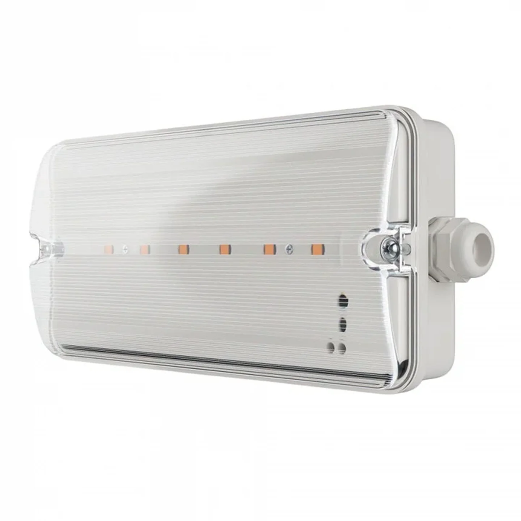 ULW-K25B 6W/4000K/EMG IP65 WHITE Светильник светодиодный влагозащищенный с БАП. Белый свет (4000K). 660Лм. Размер 220*105*50мм. Корпус