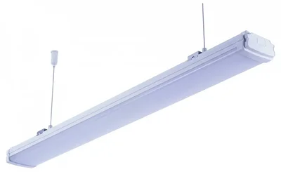 ULO-K21A 40W/4000K/L125/K IP65 WHITE Светильник линейный светодиодный подвесной. Белый свет (4000K). 4400Лм. 1250х84х44мм. Корпус белый