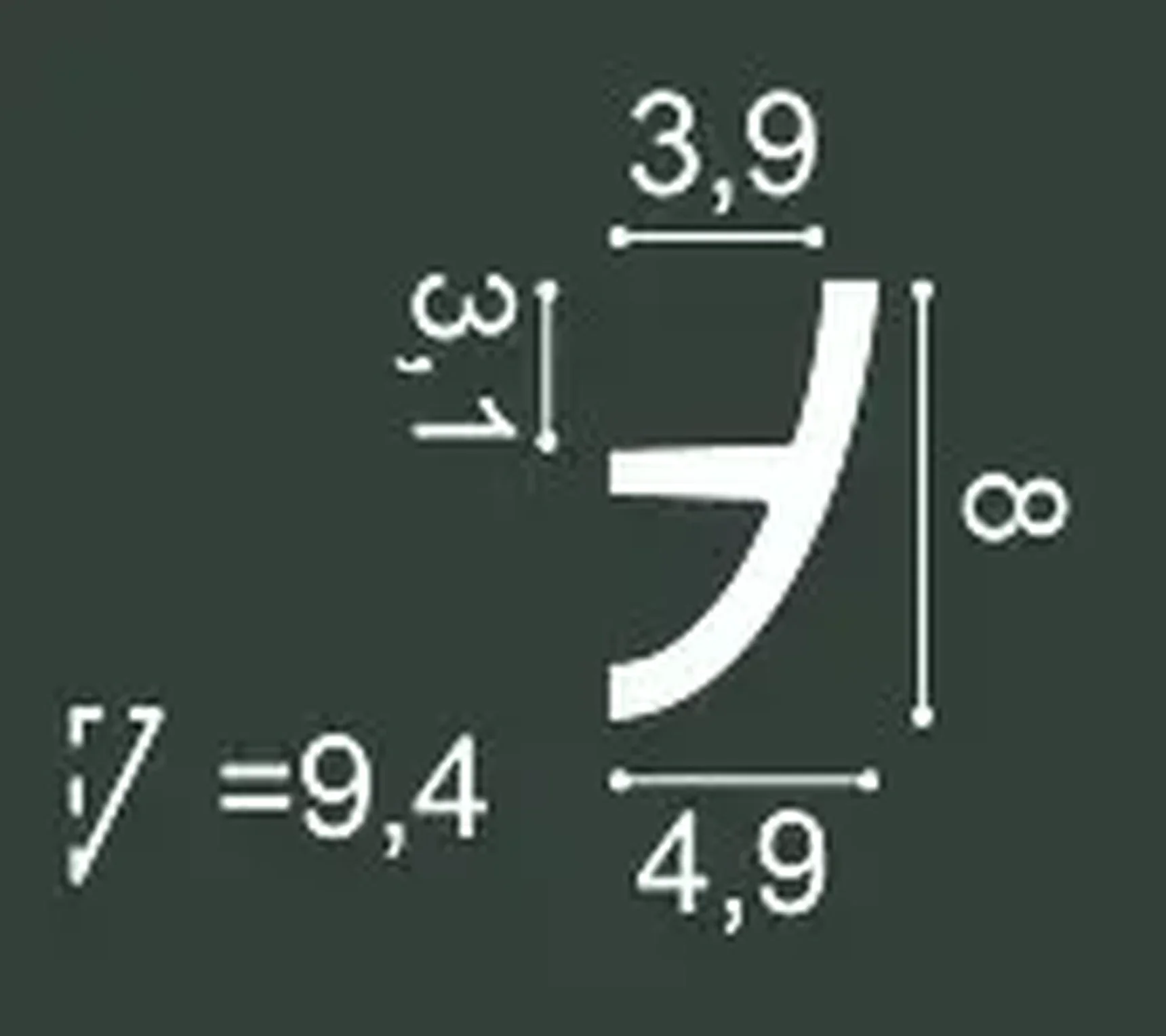 Профиль для верхней подсветки C373 ANTONIO