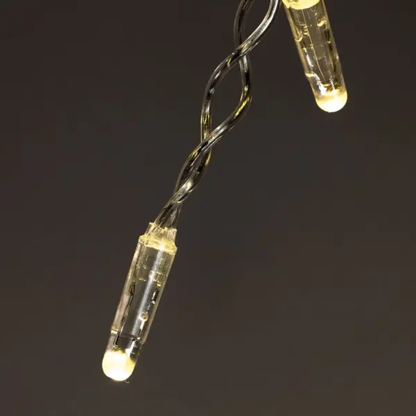 Гирлянда Занавес с Колпачком 2х3 м Тепло-Белый с Мерцанием Белого Диода 220В, 600 LED, Провод Прозрачный ПВХ, IP65