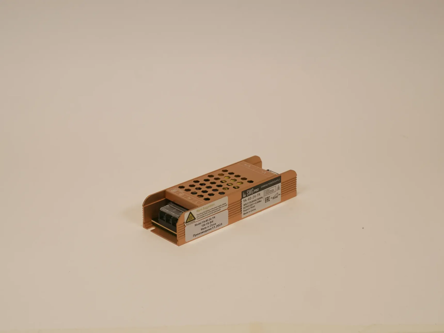 Блок питания для светодиодной ленты, с диммированием TRIAC 60Вт, 24В, YA-60-24-TR