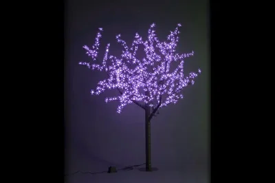 Светодиодное дерево CBL-1.9-972 LED вишня H:1,9m D1,5 м., фиолетовое