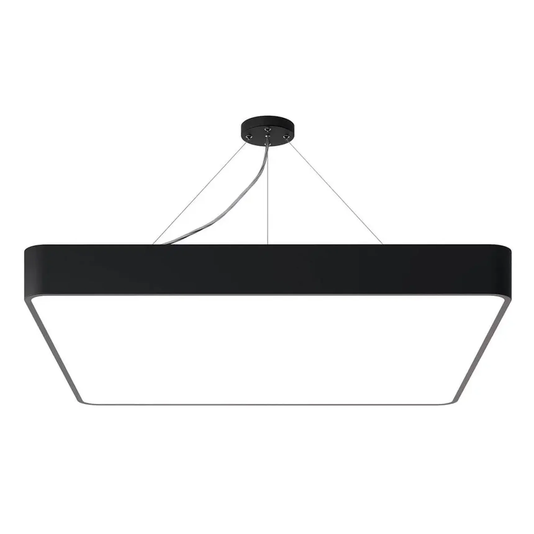 Подвесной светодиодный cветильник Geometria ЭРА Quadro SPO-164-B-40K-110 110Вт 4000К черный Б0050589