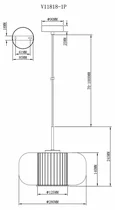 Светильник подвесной Moderli V11818-1P Ember