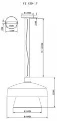 Светильник подвесной Moderli V11830-1P Takoma