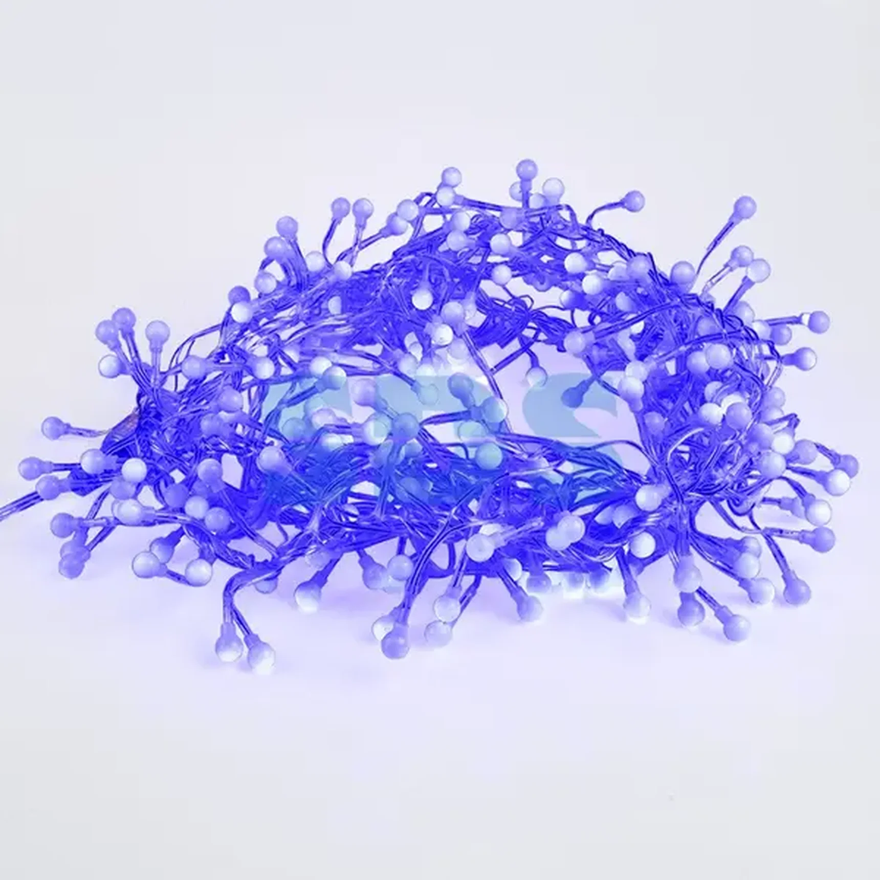 Гирлянда Мишура LED 3 м Прозрачный ПВХ, 288 диодов, цвет синий