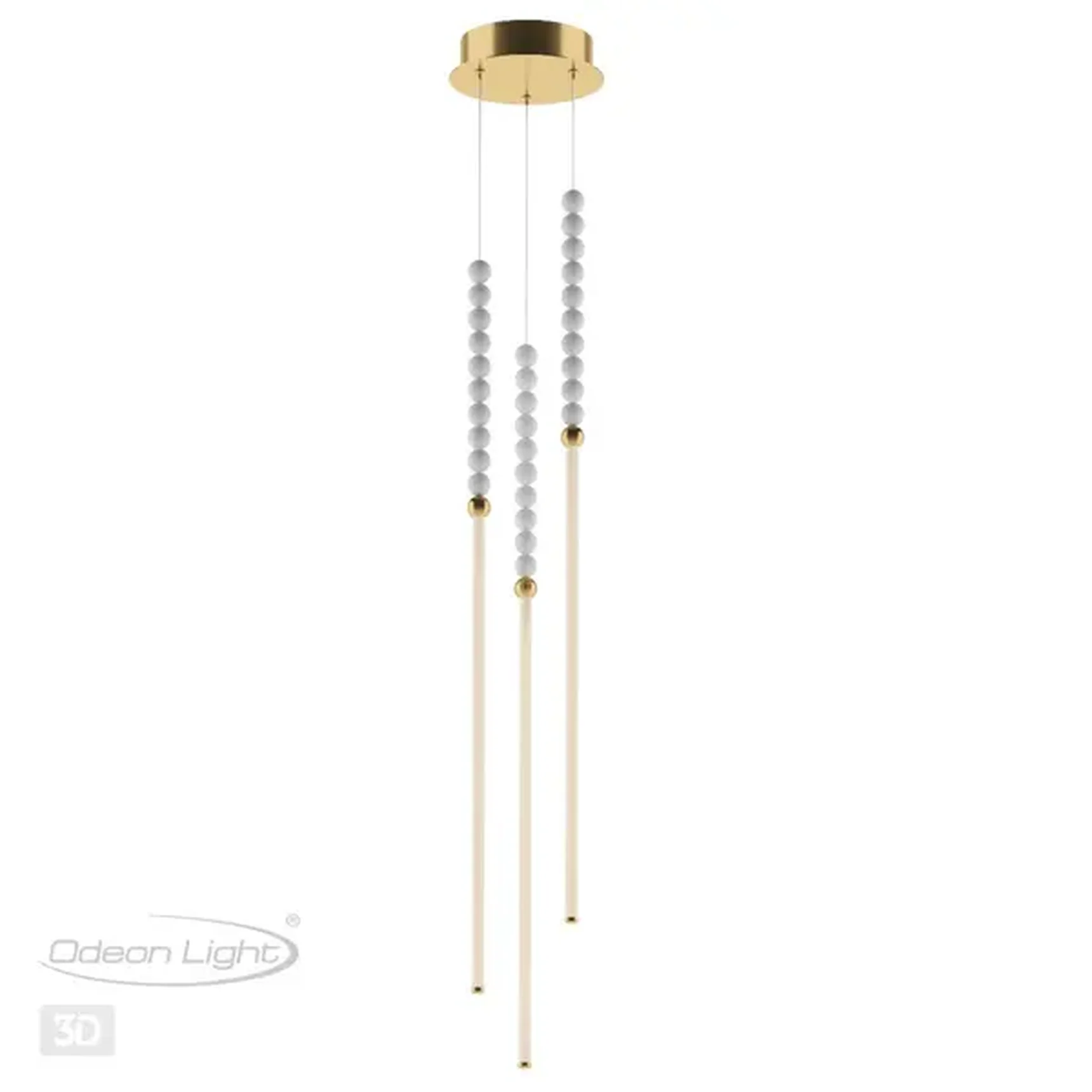 6639/33L HIGHTECH ODL24 291 металл/античная бронза/белые бусы из акрила Подвесной светильник IP 20 LED 33W 3500K 220V MONELLA