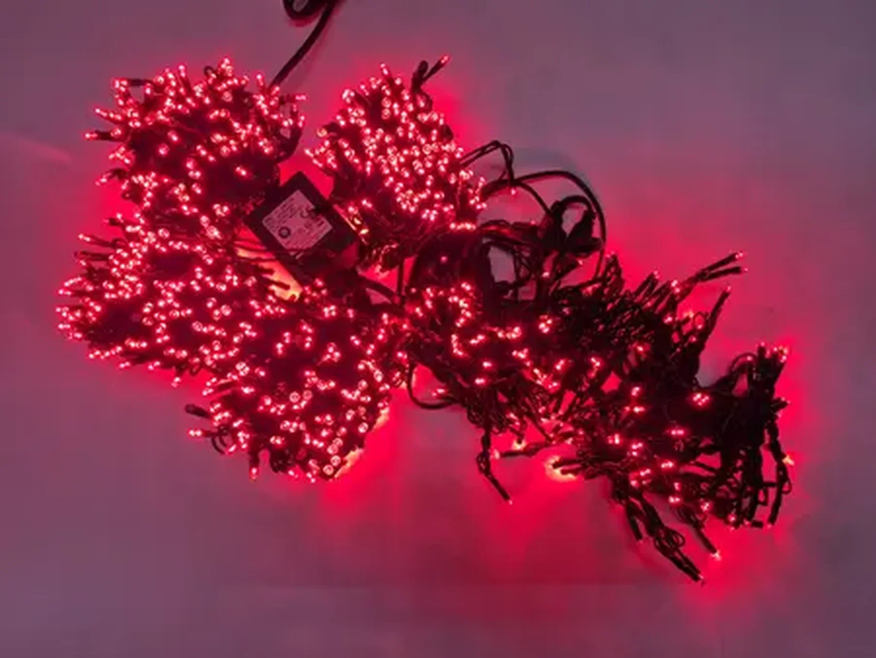 LED-PLS-200*5-20M*5-24V-R/BL-F(R) Flash LED гирлянда Спайдер 5*20м 24V, красные LED/черный провод