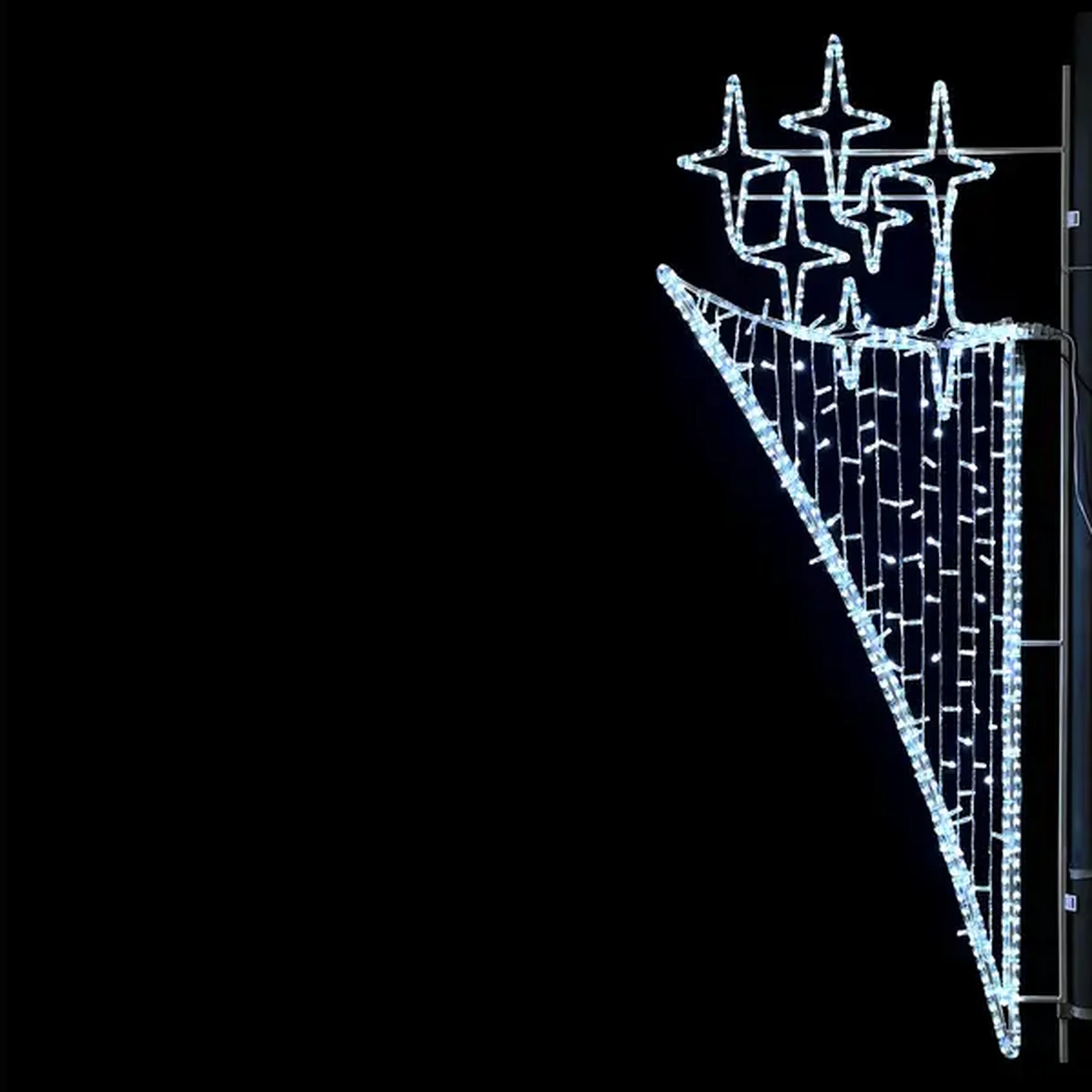 13-411 Светодиодная Консоль «Факел», 75 x 200 см, Белая, 220В