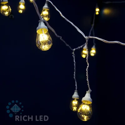 Светодиодный ламполайт 10*0.2 м, 20 ламп по 5 LED, RL-i10*0.2-20S14-W/WW