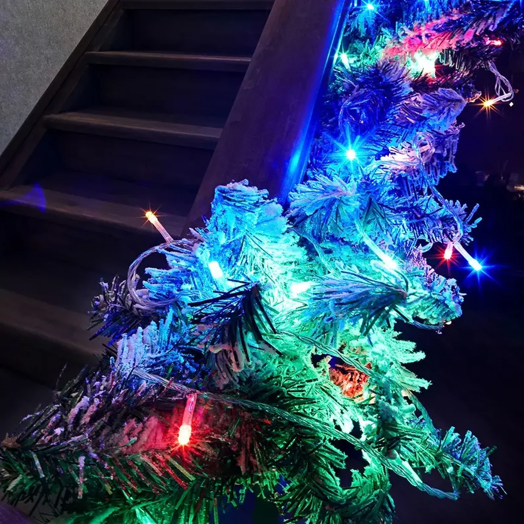 Гирлянда Твинкл-Лайт 20 м, прозрачный ПВХ, 160 LED, цвет мультиколор