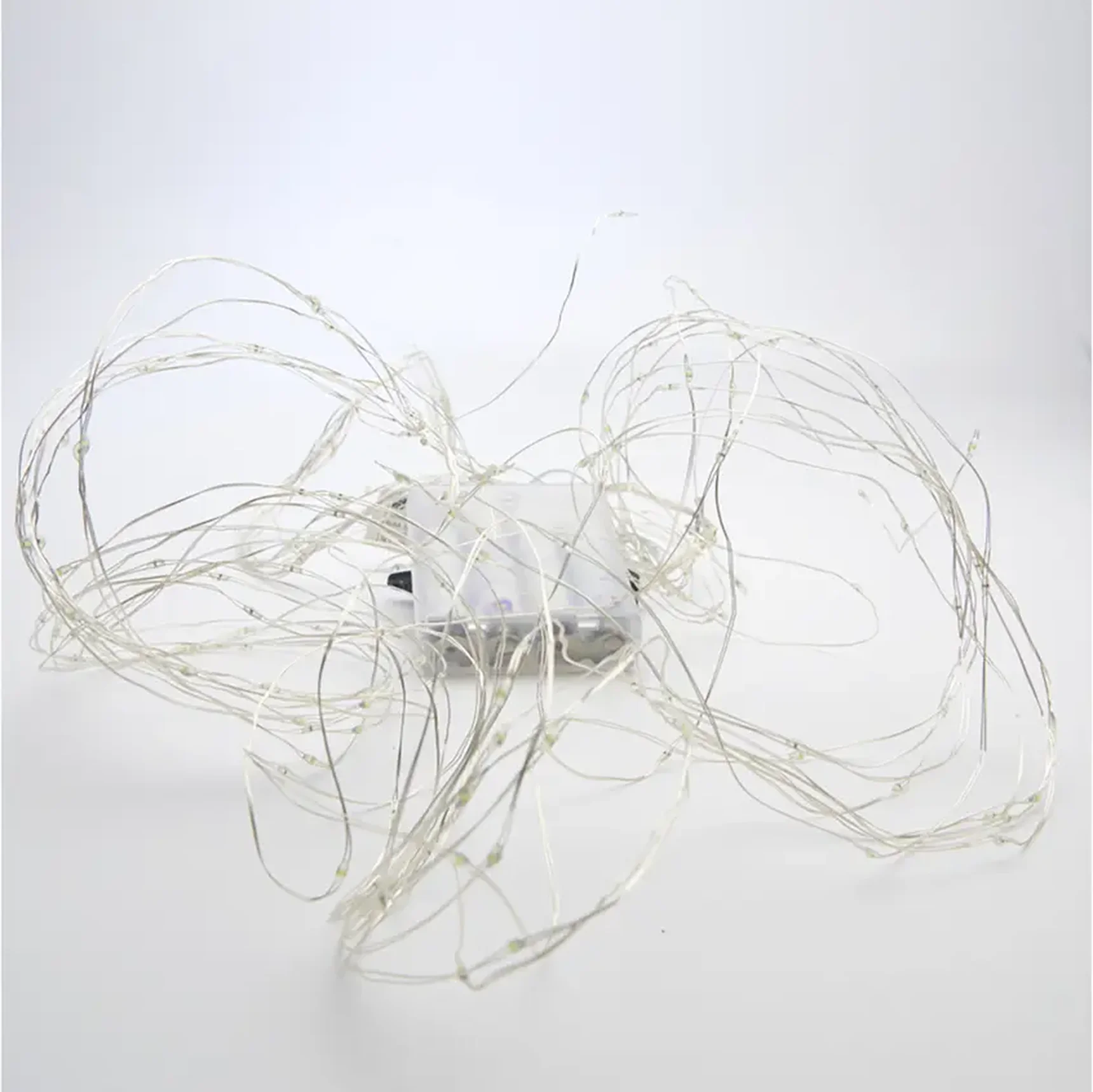 CL53 Гирлянда на елку, 200 LED белый, 10 веток* 20 лампочек, 2м + 1м шнур, IP20