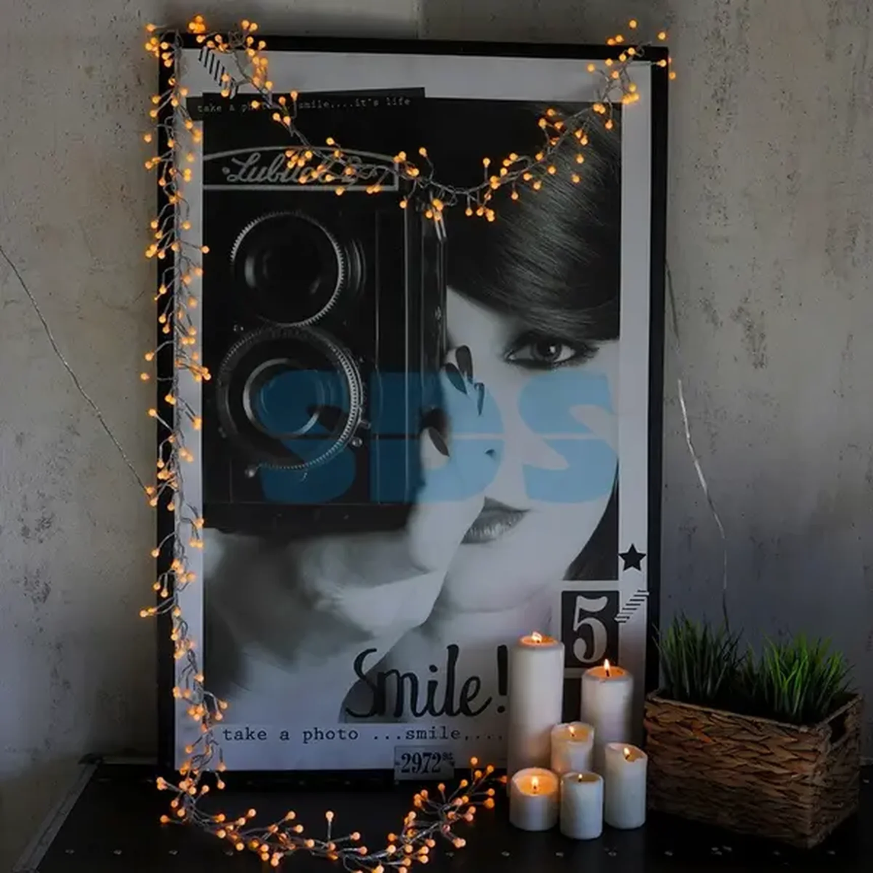 Гирлянда Мишура LED  3 м  Прозрачный ПВХ, 288 диодов, цвет желтый