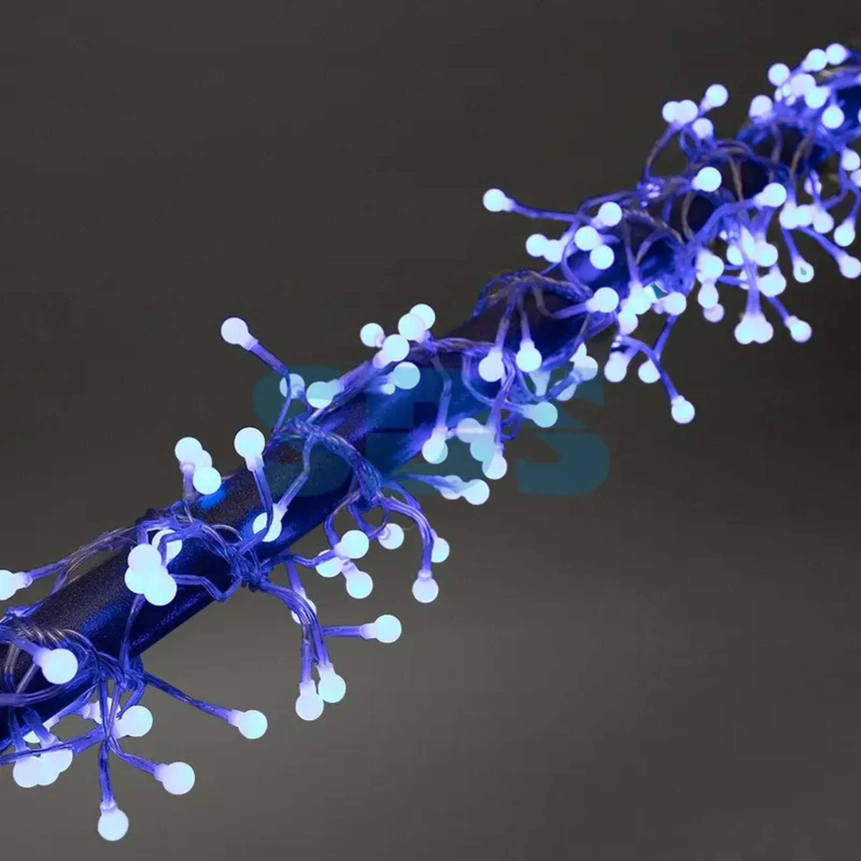 Гирлянда "Мишура LED" 6 м прозрачный ПВХ, 576 диодов, цвет синий