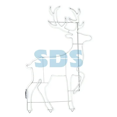 Фигура световая «Сказочный олень» из гибкого неона, 140х93 см, 1680 LED, цвет свечения белый NEON-NIGHT