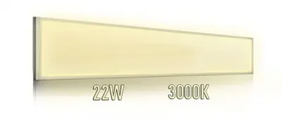 Светодиодная панель 1200x150, 220 Вольт, 22 Ватта, IP44, Серебристый, 102236