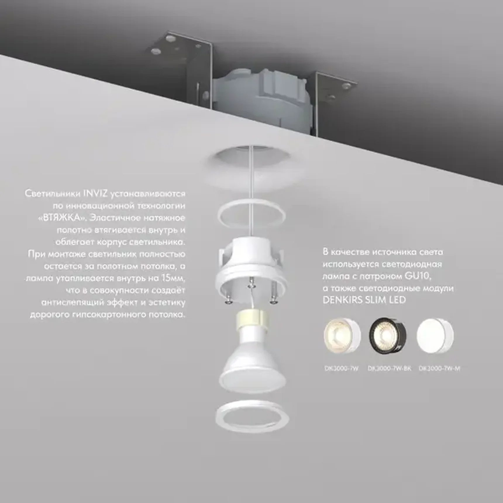 Точечный встраиваемый светильник Denkirs DK2080-WH