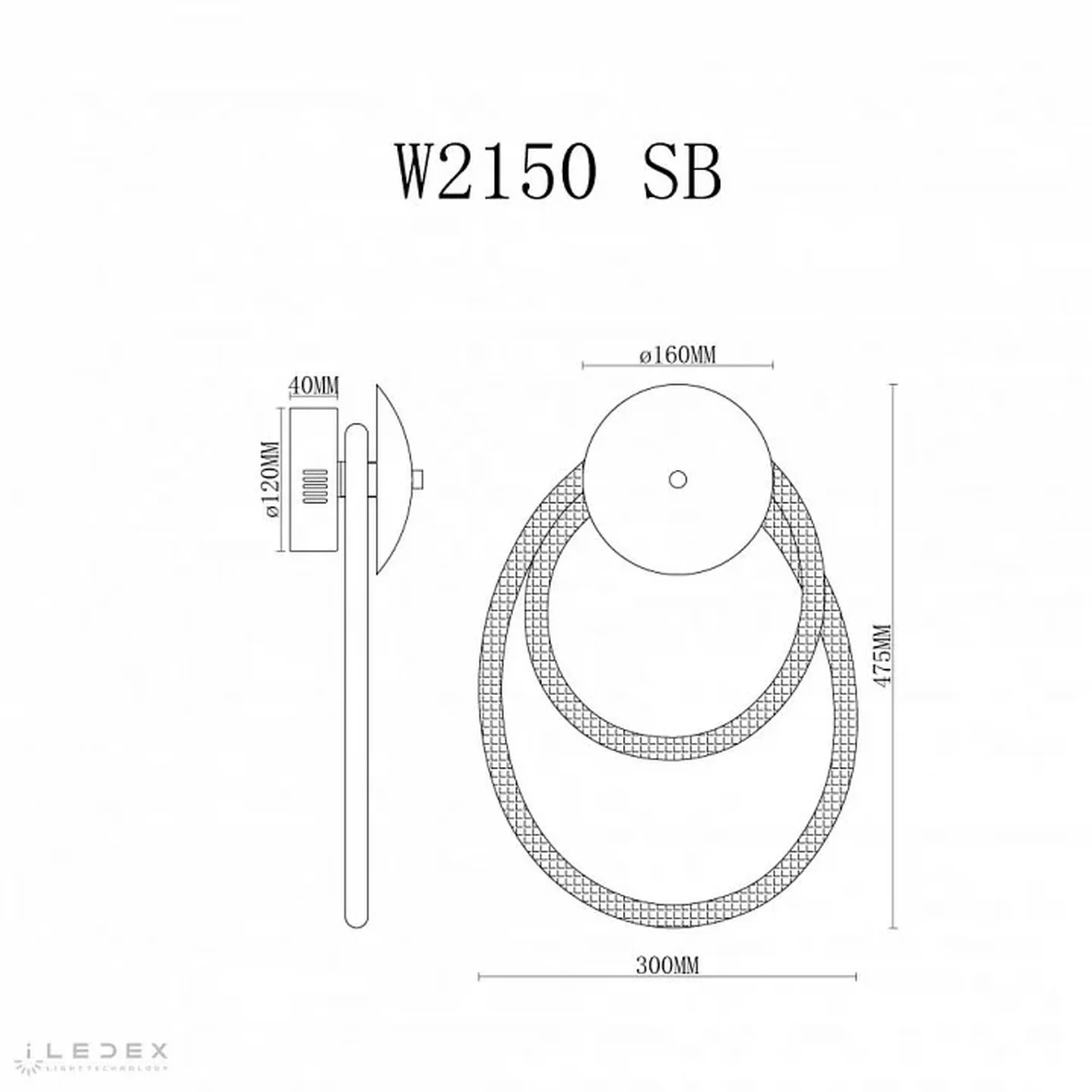Бра Cross W2150 SB