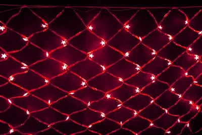 LED-SNL-80-240V-R (2.0х1.0) Led-сетка звезды