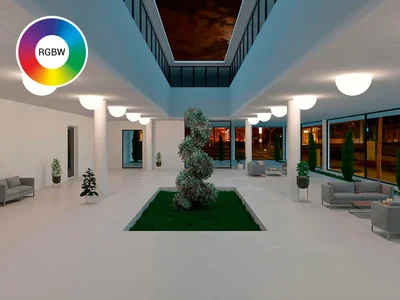 Светильник настенно-потолочный Полусфера SEMISPHERE_S (E27) 50 IP65 RGBW (set)