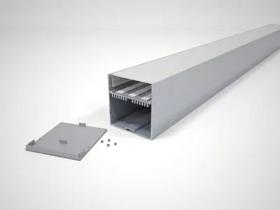 Профильный линейный светильник 74х77 с встроенным БП, RVE301001