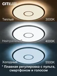 Потолочный светодиодный светильник Citilux Старлайт Смарт CL703A61G