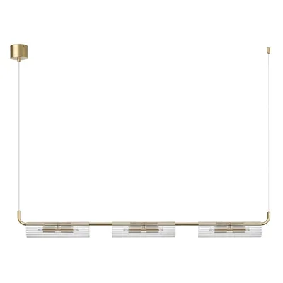 6560/6 SUSPENTIONI LN25 золотой/прозрачный/металл/стекло Подвес G9 6*20W 220V TORONTO