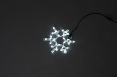 LED-XM-(FR)-2D-CK003-A-W White Снежинка 30х25.5см, 230V