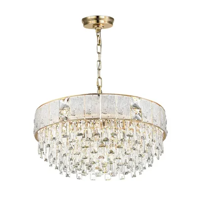 5070/12 HALL ODL24 619 золото/прозрачный/матовый/металл/хрусталь/стекло Люстра E14 12*40W FIESTA