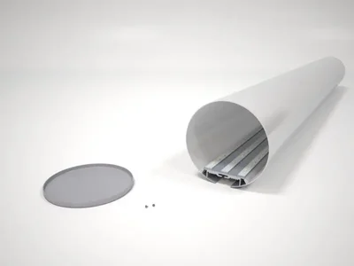 Цилиндрический профильный линейный светильник D120, RVE301304