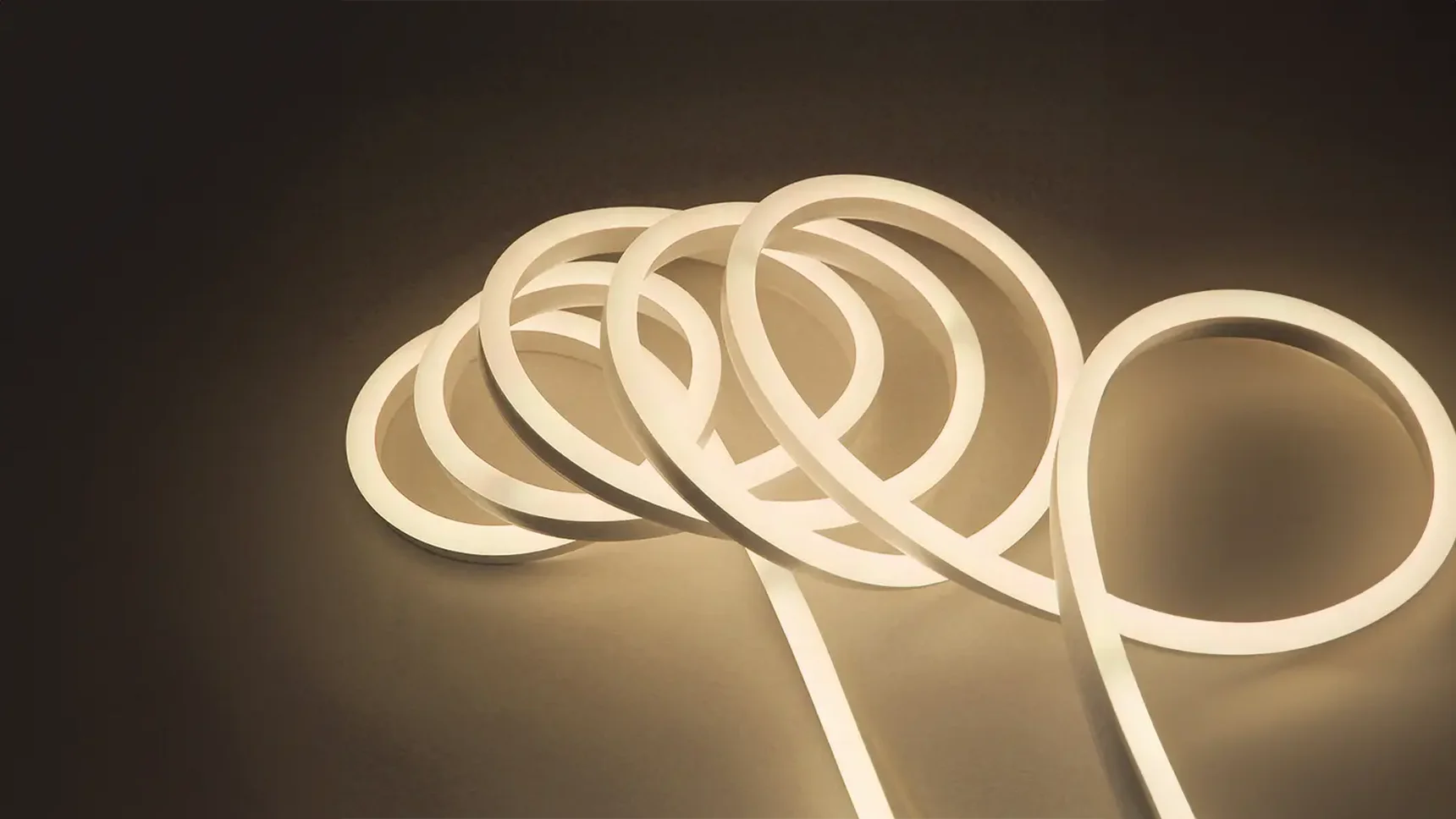 Неоновая лента светодиодная SMD 220В 2835, 120 LED/м, 6 Вт/м, 220В , IP65, Цвет: Теплый белый, NE-2180-220-6-WW-65