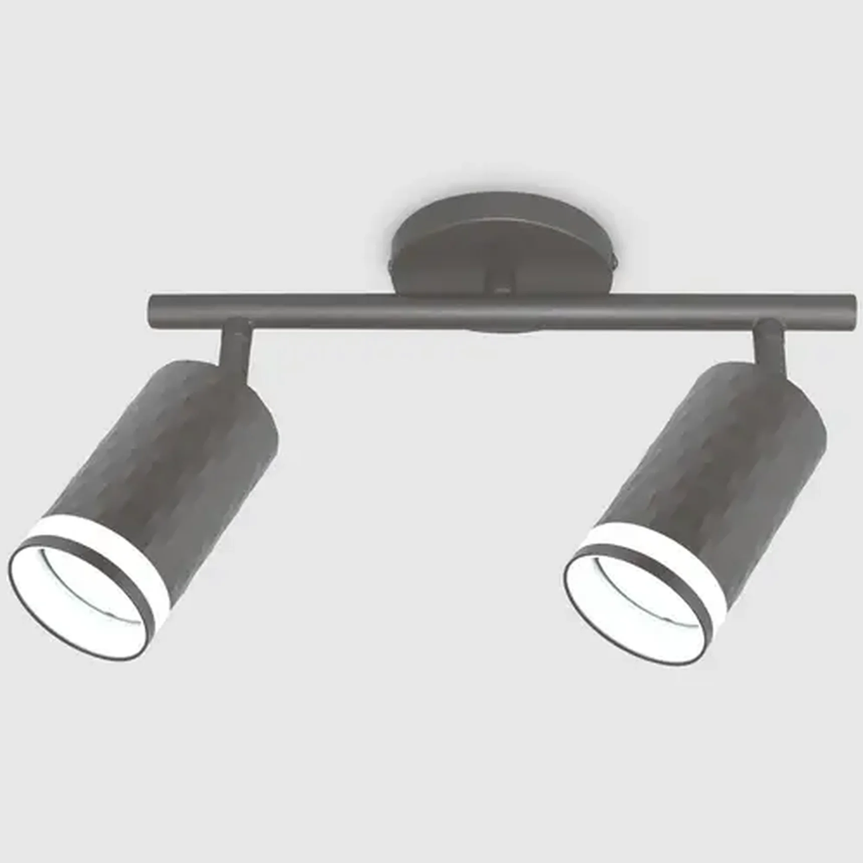 Спот на основании GWL-2GU10-M-IP20 Двойной Графит с боковым рассеивателем Кирпич