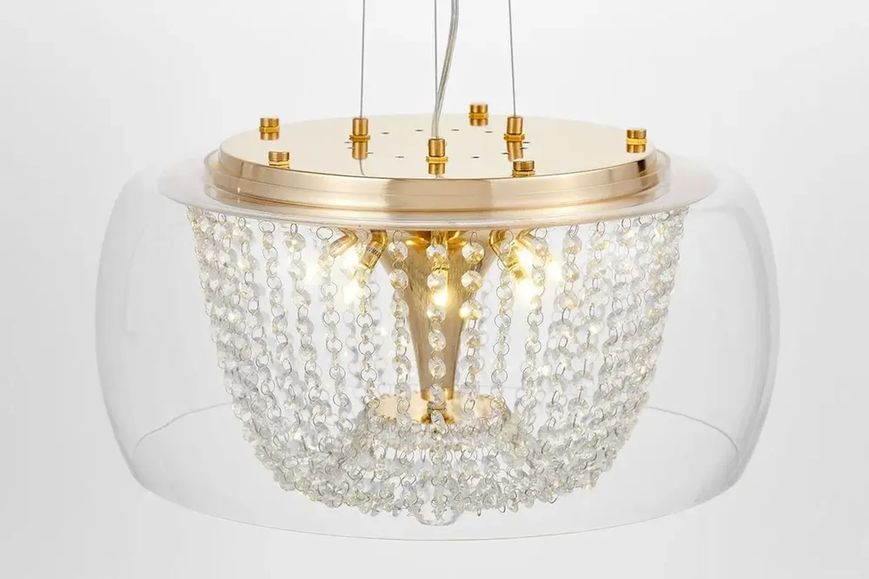 Подвесной светильник Lumina Deco Disposa LDP 7018-500 PR+F.GD