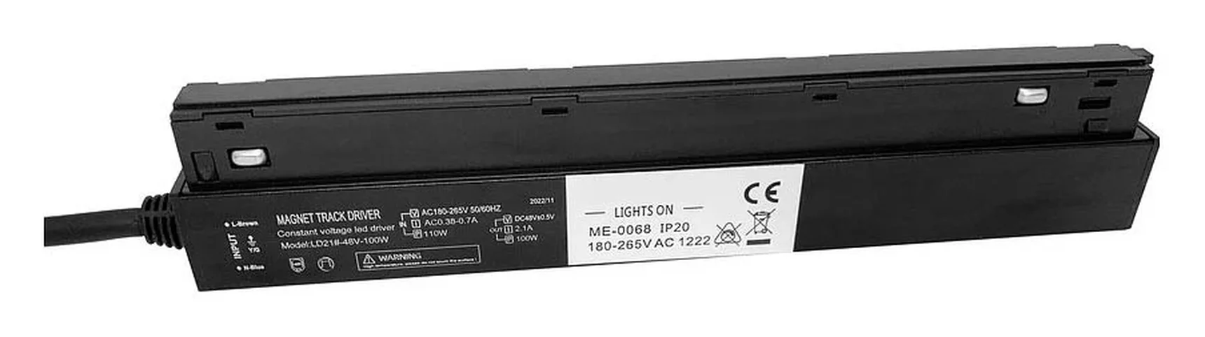 Блок питания на шинопровод AC 230V - DC 48V, 100W