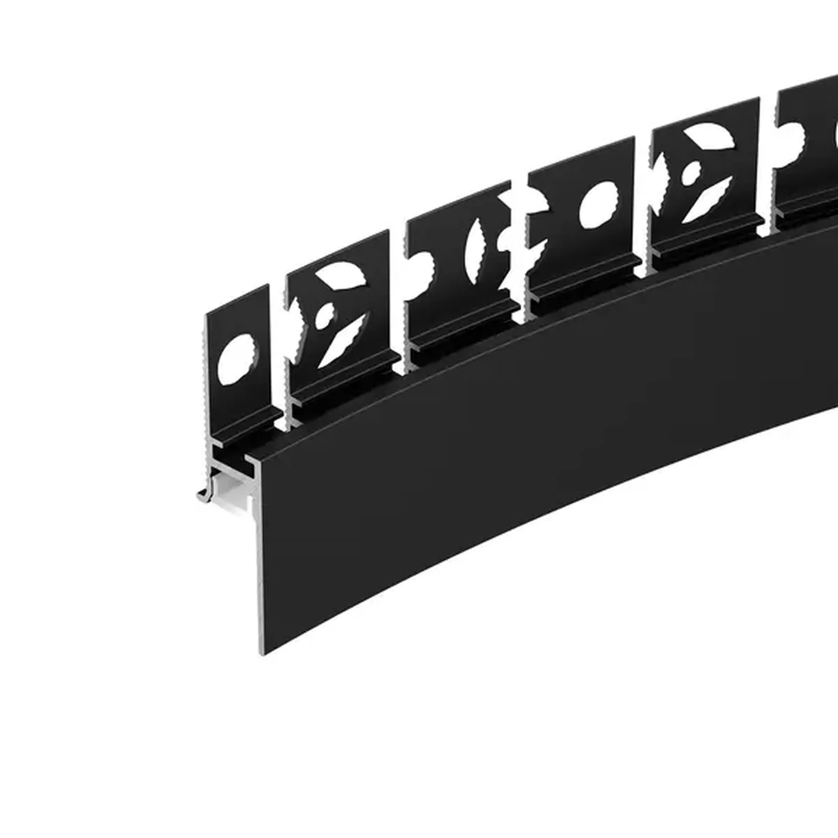 Профиль PLINTUS-FANTOM-BENT-H20-SIDE-2000 BLACK (Arlight, Алюминий), 043673